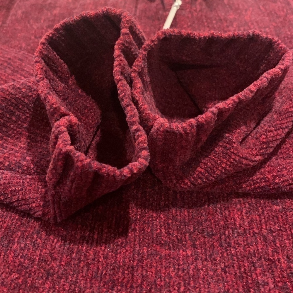 NWOT Karen Scott Pullover Quater Zip Sweater Size P/XLarge - Picture 10 of 12